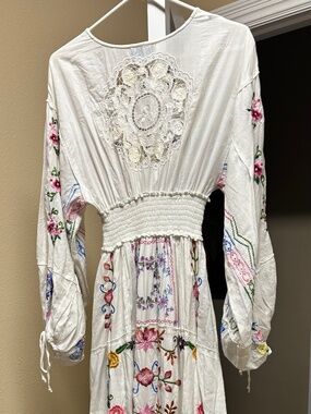 floral maxi dress flutter sleeve Women's Long Flowy Bohemian Pink Floral Print Maxi Dress